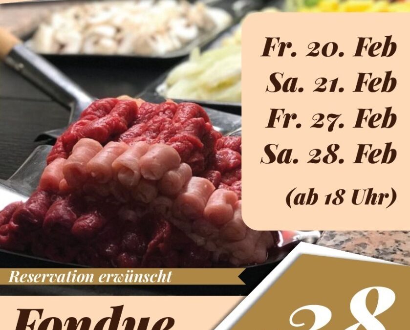 Fondue Chinoise à discrétion im Februar 🥩