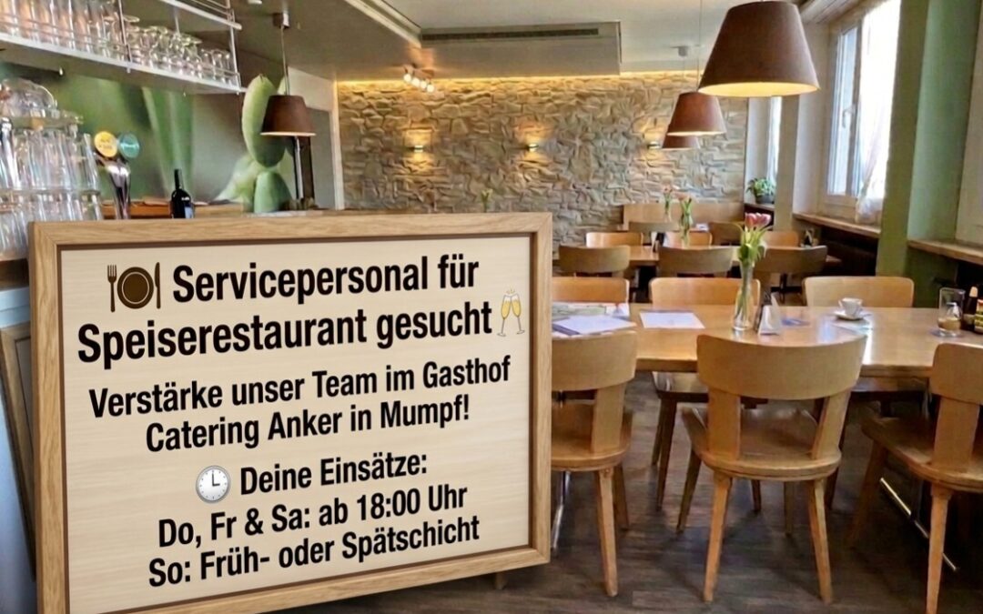 🍽️ Servicepersonal gesucht🥂